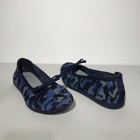 Clarks Cloudsteppers Carly Hope Washable Knit Bow Flats - Picture 3 of 7